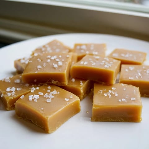 Soft buttery sea salt caramels