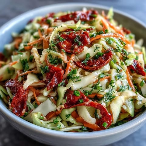 Cabbage Salad With Sundried Tomatoes