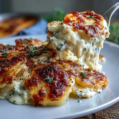 Creamy Scalloped Potatoes Gruyere