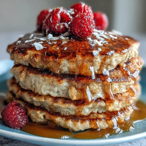 Delicious High Fiber Protein Pancakes with Ground Flaxseed, perfect for a healthy breakfast stack.