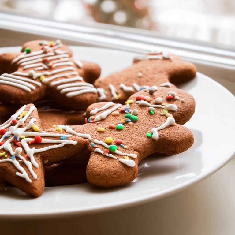 Golden-brown Gingerbread Cookies arranged on a cooling rack, showcasing their soft centers and crisp edges.