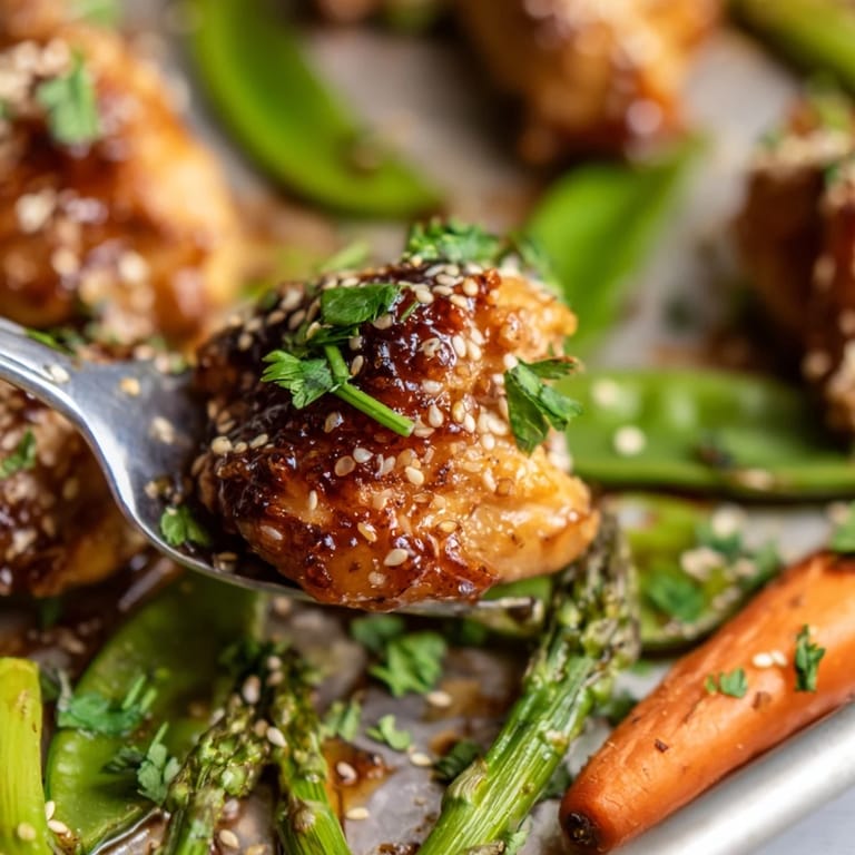 Sweet-savory honey garlic chicken and veggies served hot over rice for a satisfying, dairy-free family meal.