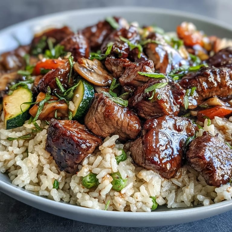 A savory Japanese-American dish with fluffy jasmine rice, peas, and scrambled eggs, garnished with fresh green onions.  