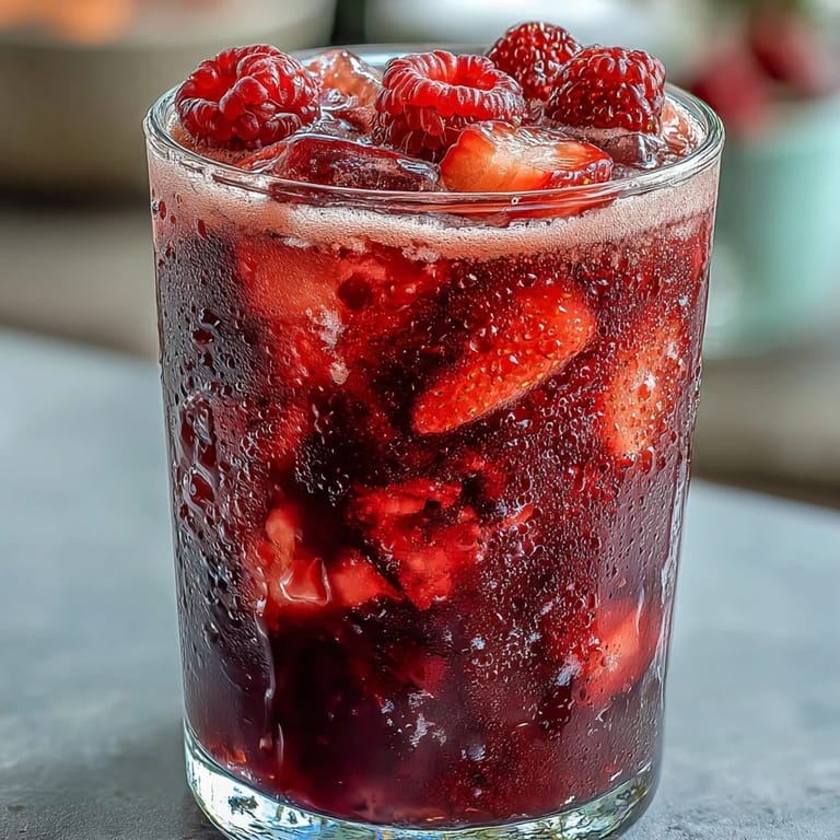 Creamy coconut milk blended with bright dragon fruit and strawberries for a tropical refresher.