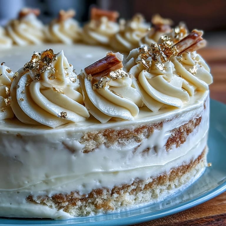 Luxurious vanilla cake with smooth buttercream, shimmering gold foil, and a charming diploma topper, ideal for graduation parties.