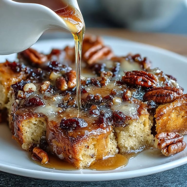 Classic Mexican capirotada dessert with toasted bread, sweet piloncillo, raisins, and melted cheese, perfect for Lent or family gatherings.