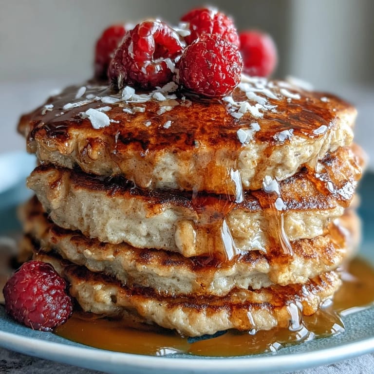 Delicious High Fiber Protein Pancakes with Ground Flaxseed, perfect for a healthy breakfast stack.